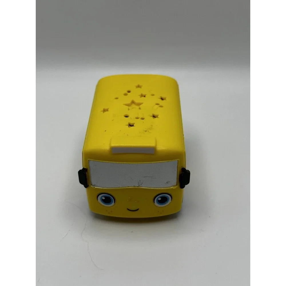 Yellow Musical Toy Bus Cute Face Star Music Note Roof M6CK061-H Kids Toy